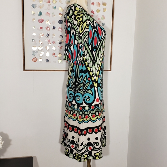 V1 Couture geometric print dress size 8 - Picture 2 of 8